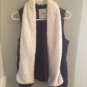 Faux fur vest