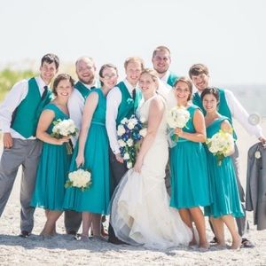 3 Turquoise Bridesmaid Dresses