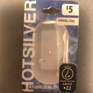 Nose piercings (studs)