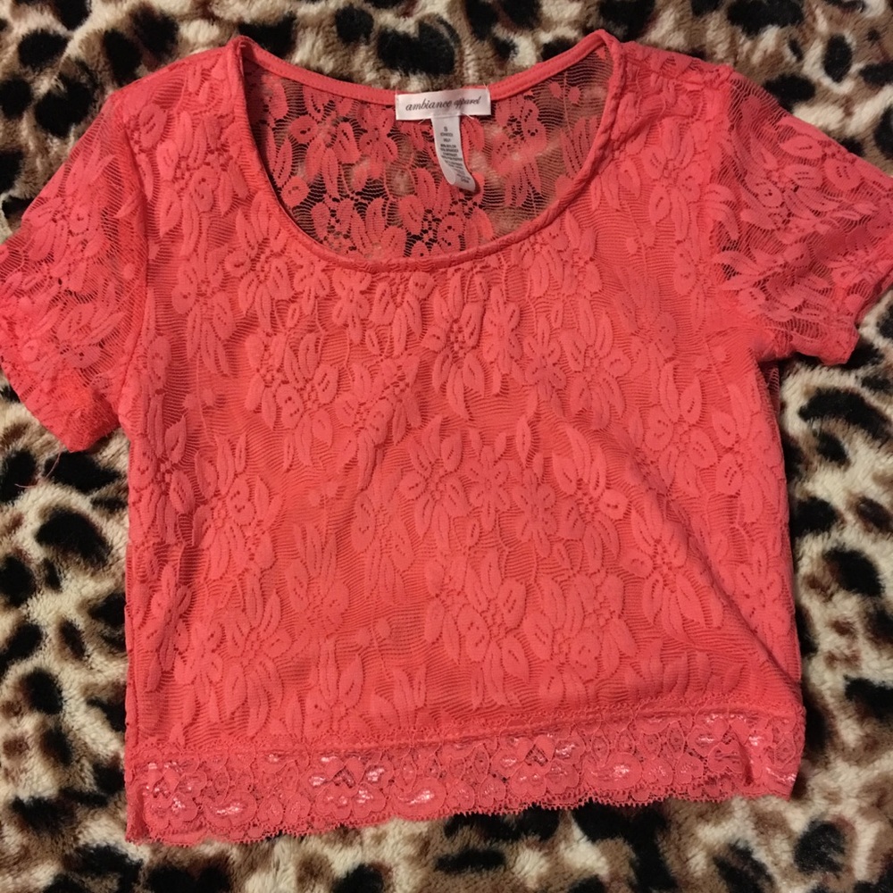 See through crop top