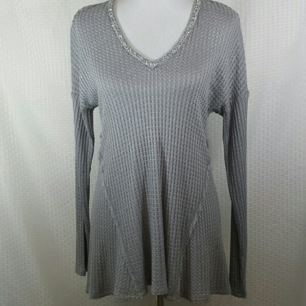 Juicy Couture Silver Embellished Tunic Blouse