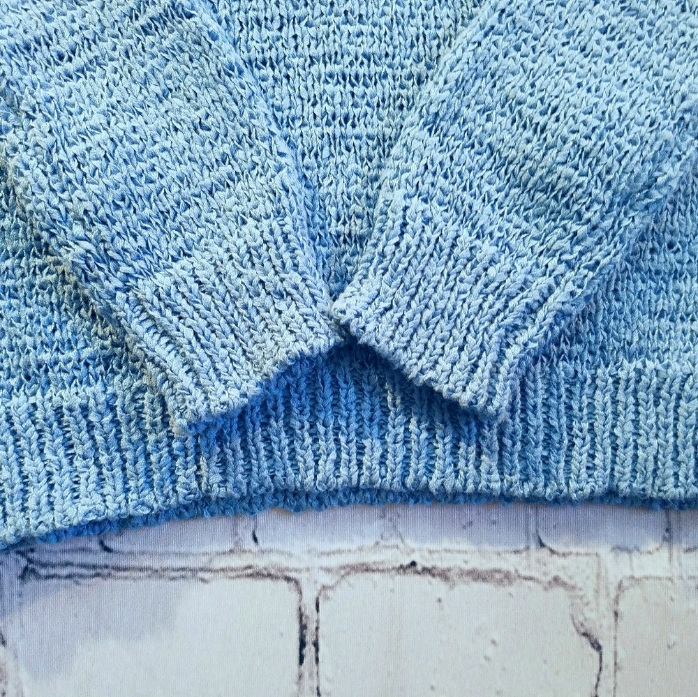 M&S London Girls Winter Blue Sweater Sz 9-10 - Picture 3 of 6
