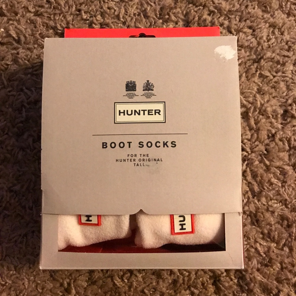 Cream HUNTER Boot Socks SIZE 8/10 Women WORN ONCE