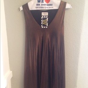 Beautiful shimmery brown cocktail dress