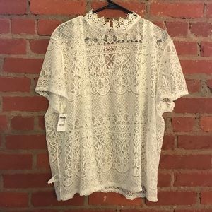 High Neck Lace Top