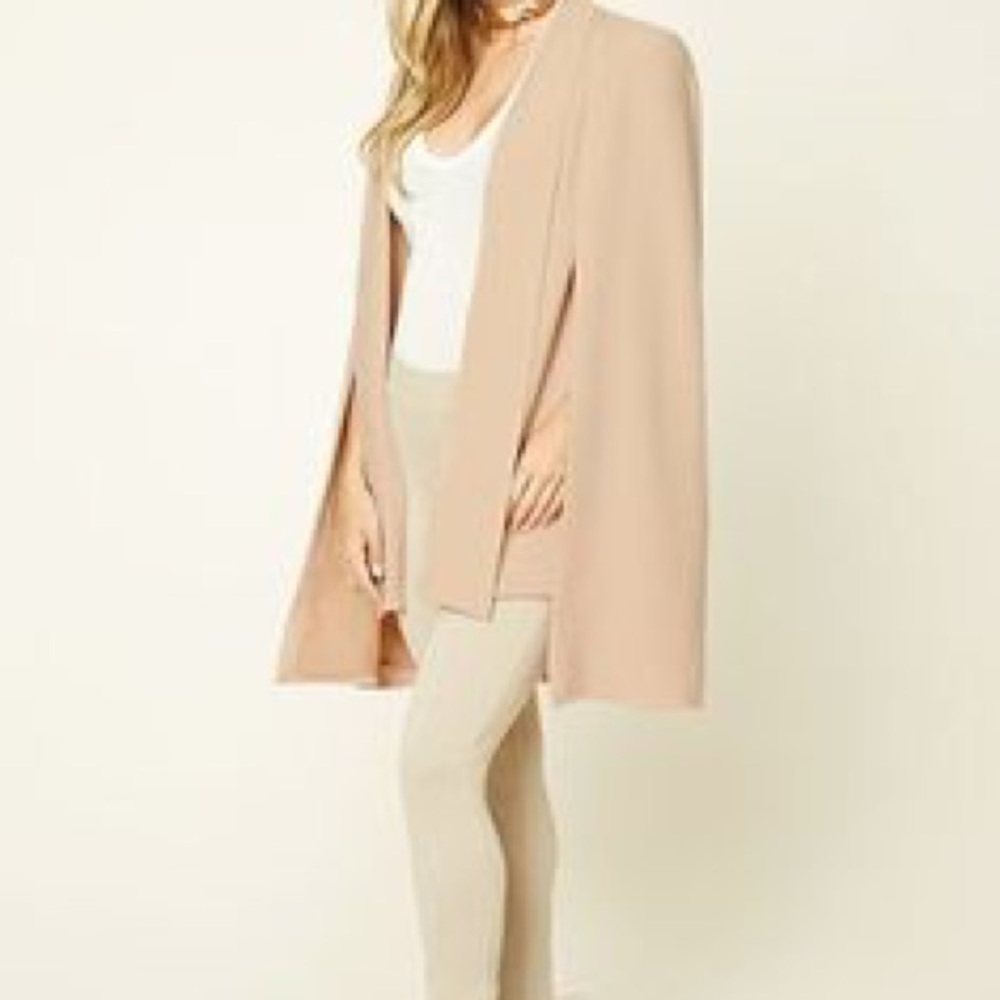 Cream Blazer Cape