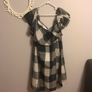 Brand new 3x off  the shoulder plaid dress
