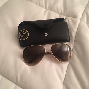 Authentic LG brown aviators w/ gold frame Authentic LG brown aviators w/ gold frame