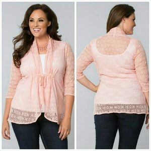 Kiyonna lace Bellini cardigan 2x