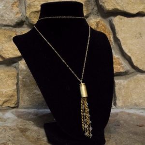 New bullet labradorite and chain necklace.