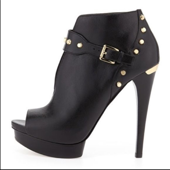 MICHAEL Michael Kors Shoes - Michael Kors Ailee Studded Peep Toe Bootie