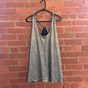 Silver Multi Strap Top