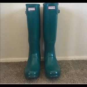 Hunter boots ☔️ US 7M/8F EUC
