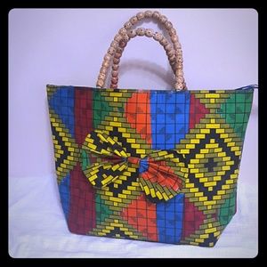 African Print Tote bag