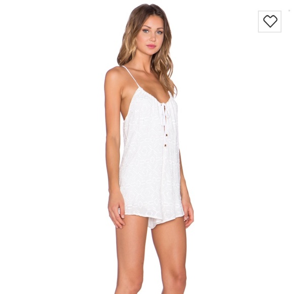NWT The Ldrs embroidered romper in ivory - Picture 3 of 5