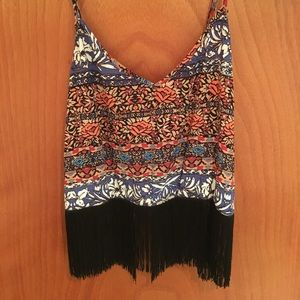 Printed Fringe Trim Tank