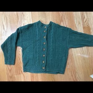 Granny green chunky sweater