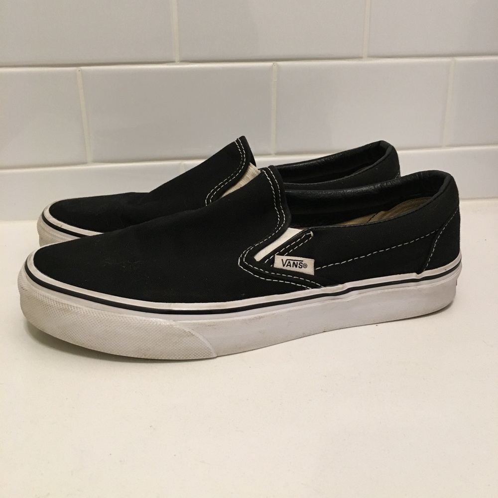 Black slip on vans