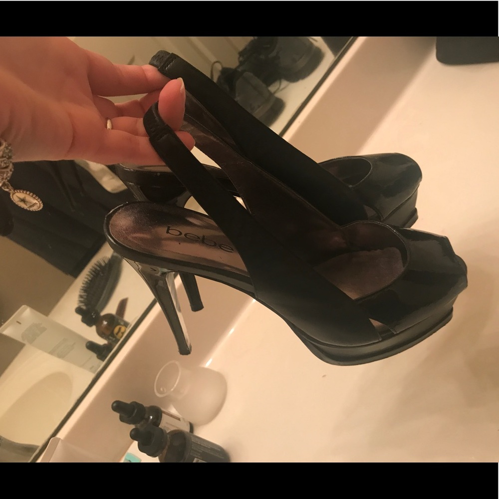 Black bebe heels