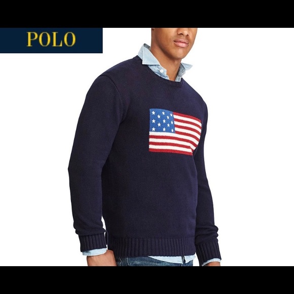 POLO BY RALPH LAUREN FLAG SWEATER 2017 version... - Picture 1 of 2