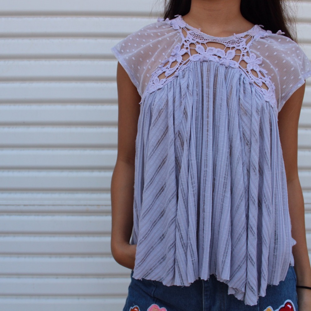 Purple Free People Top