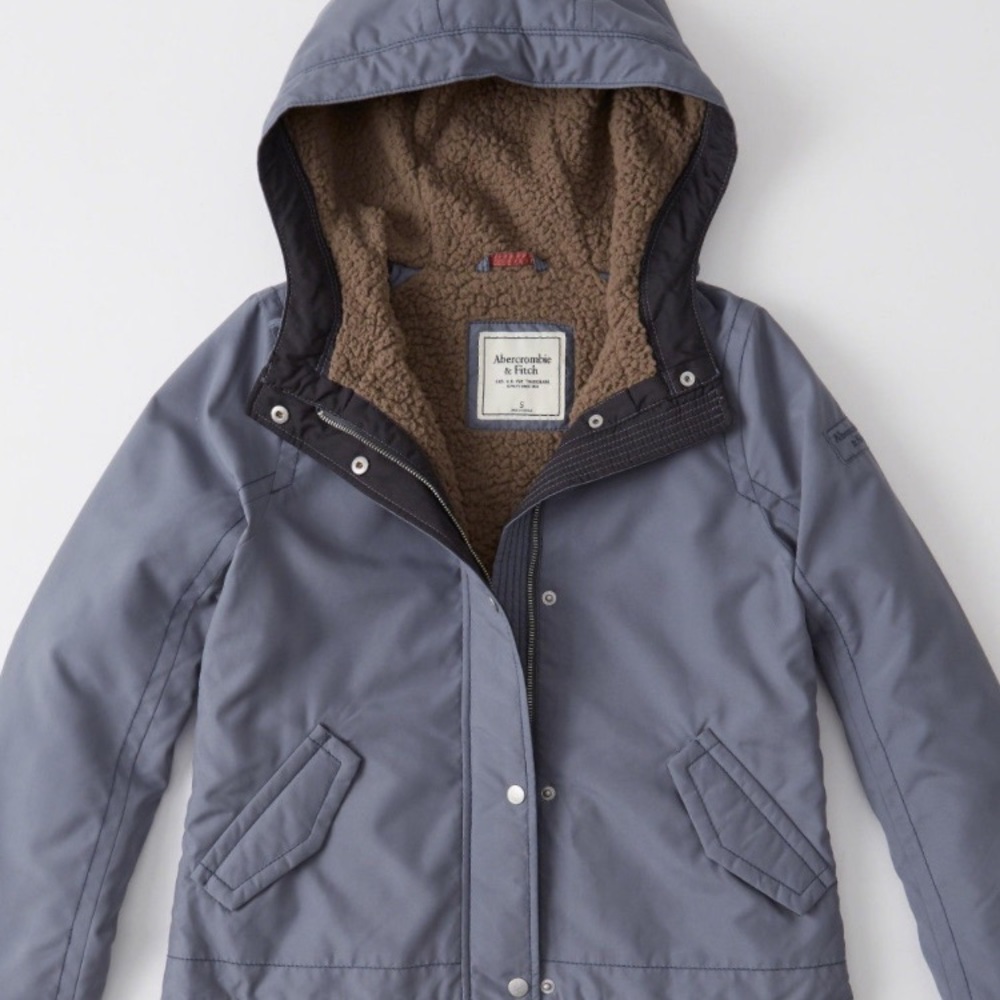 Abercrombie Sherpa Anorak Jacket🐨💗✨