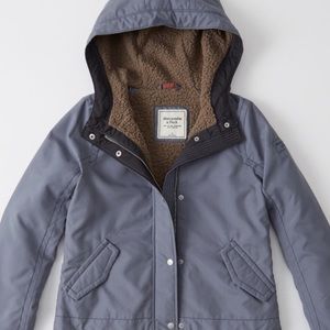 Abercrombie Sherpa Anorak Jacket🐨💗✨