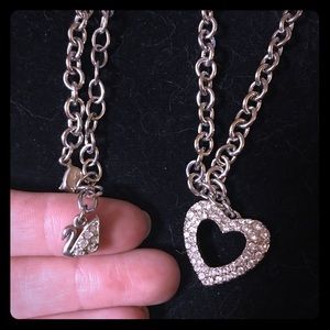 Heart Swarovski Crystal necklace.