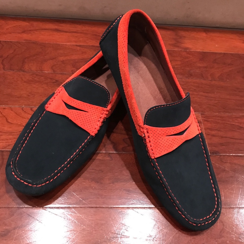 Navy and Orange Donald J Pliner Drivers