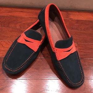Navy and Orange Donald J Pliner Drivers