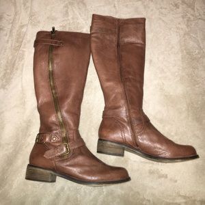 Tall leather Steve Madden boots 👢