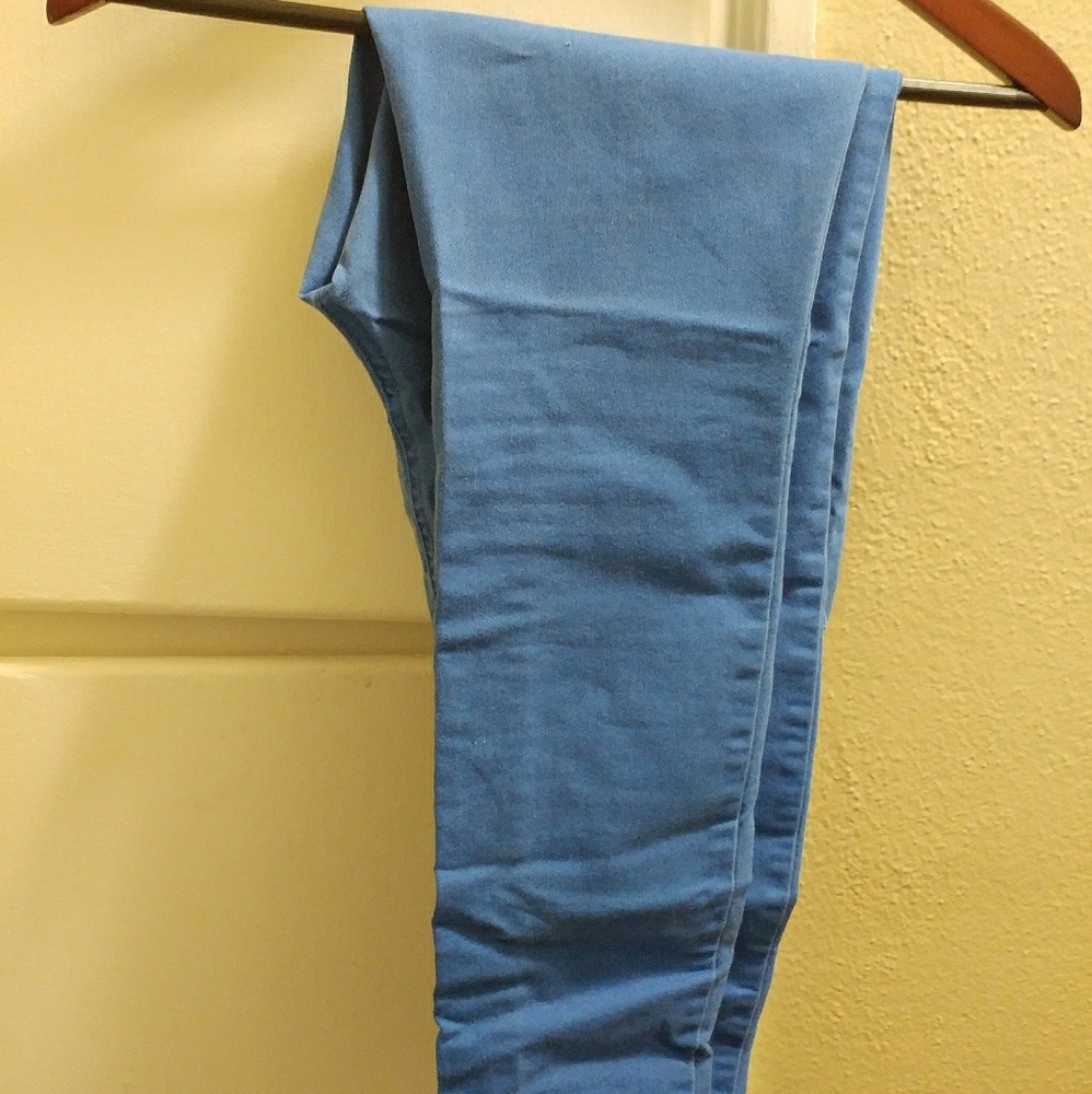Blue skinny pants