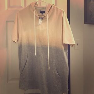 Rue21 Oversized Short Sleeve Hoodie size small