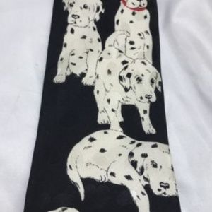 Addiction Accessories - Addiction Men's Tie Dalmatians Dogs 100% Silk Euc Addiction Accessories - Addiction Men's Tie Dalmatians Dogs 100% Silk Euc