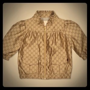 Baby GG Contrast Waterproof Bomber jacket