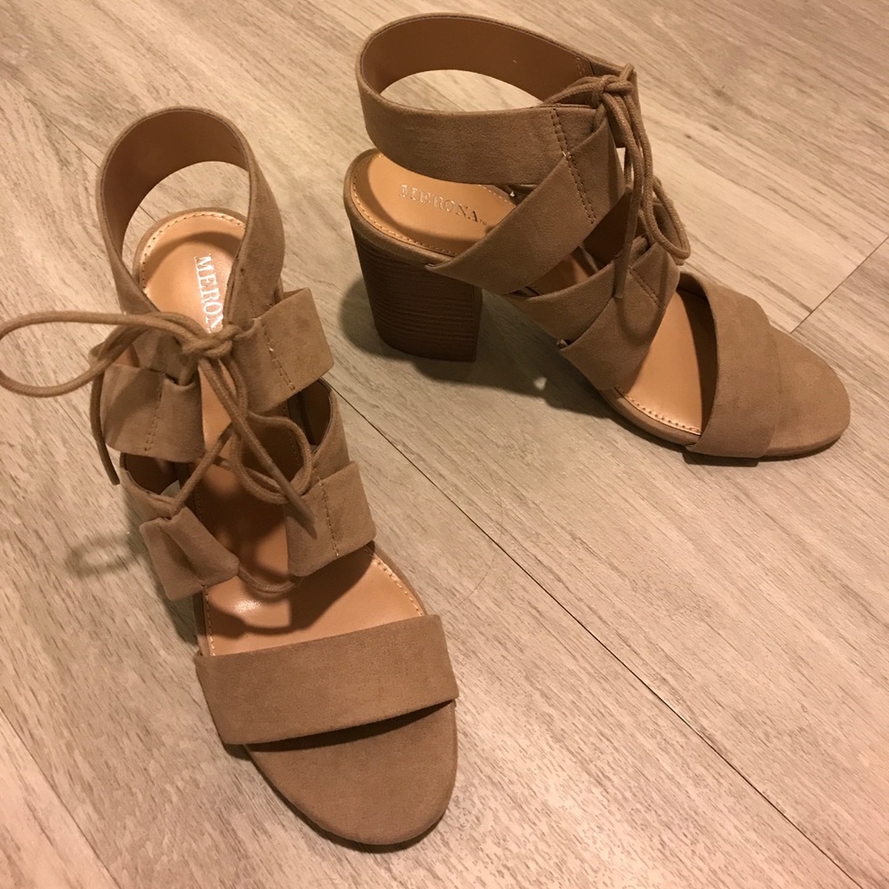 New Lace Up Heel Sandal 8