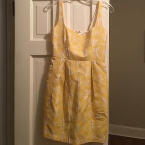 Cynthia Steffe yellow and white dress