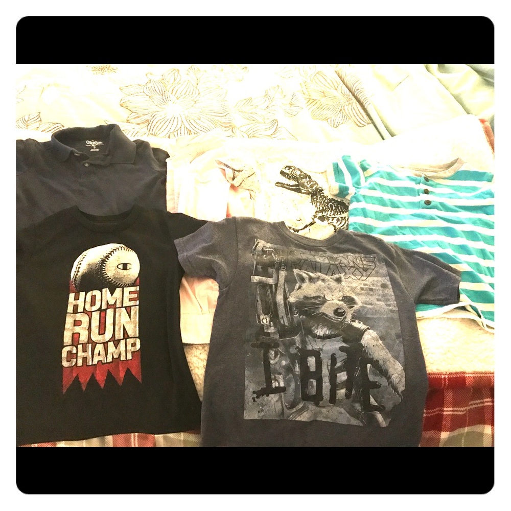 Size 5 boys shirt bundle no tears or stains