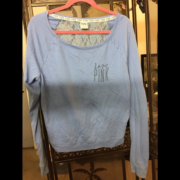 Victorias Secret Pink blue light sweater size M - Picture 1 of 4