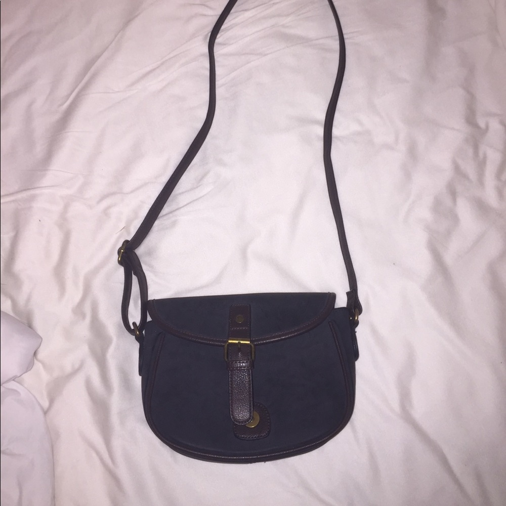 Leather cross body purse