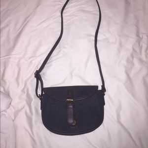 Leather cross body purse