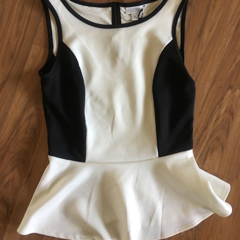 Brand new peplum tank top