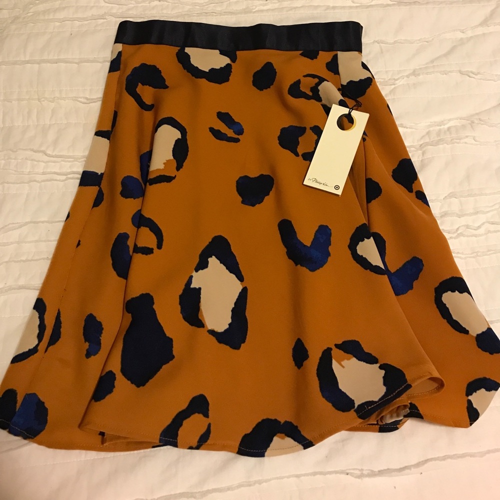 NWT 3.1 Philip Lim Target Printed Mini Skirt