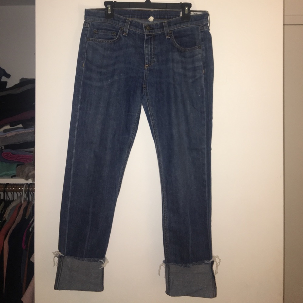 Rag and Bone - Dre boyfriend cut with cuffed hem