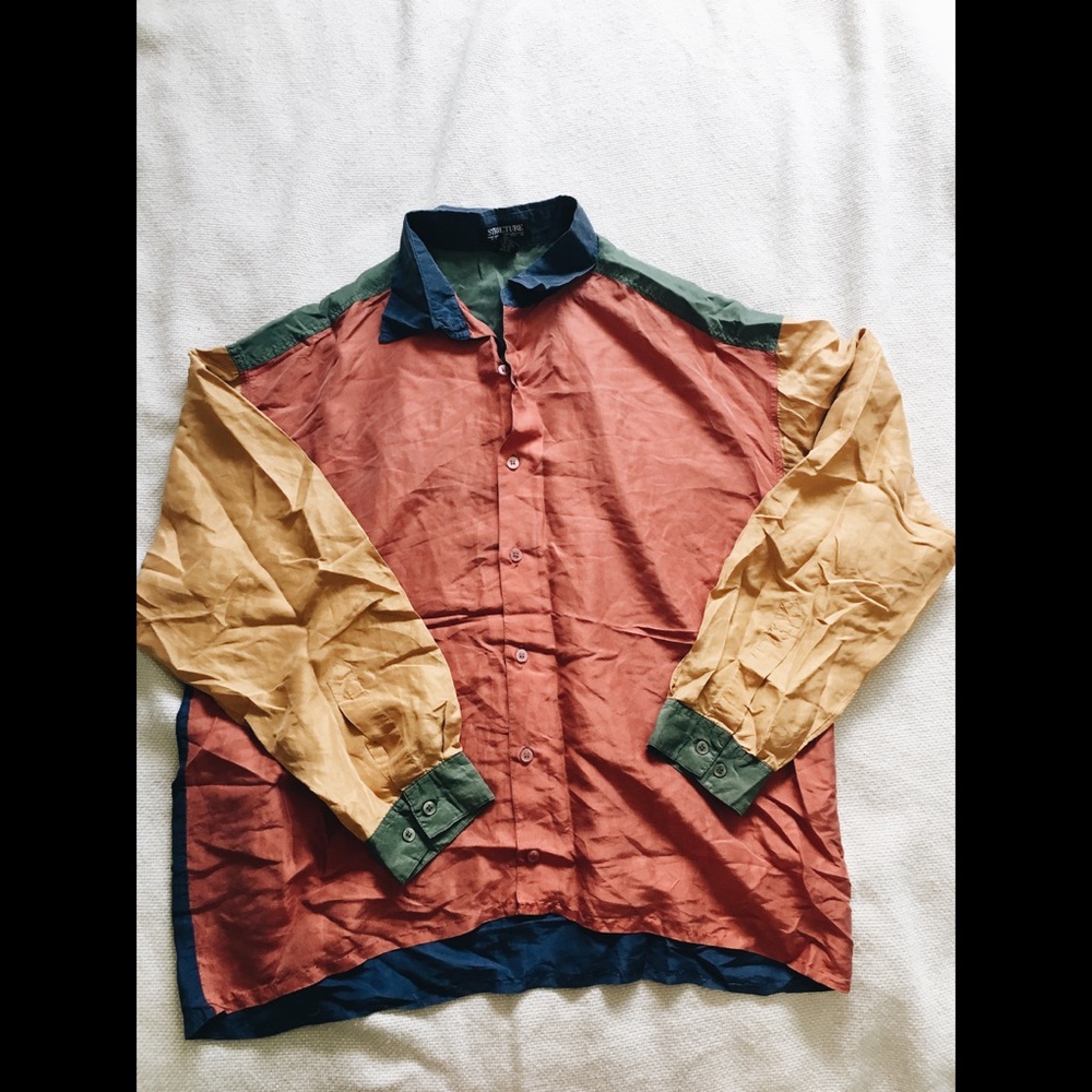 Vintage Long Sleeve Button-up