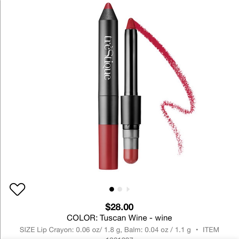 Trestique Matte Color and Shiny Balm Lip Crayon