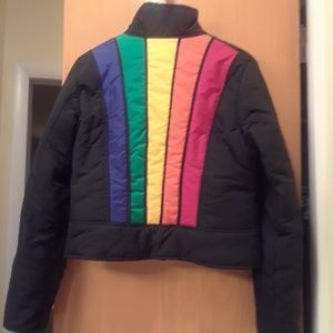 Rainbow & black jacket