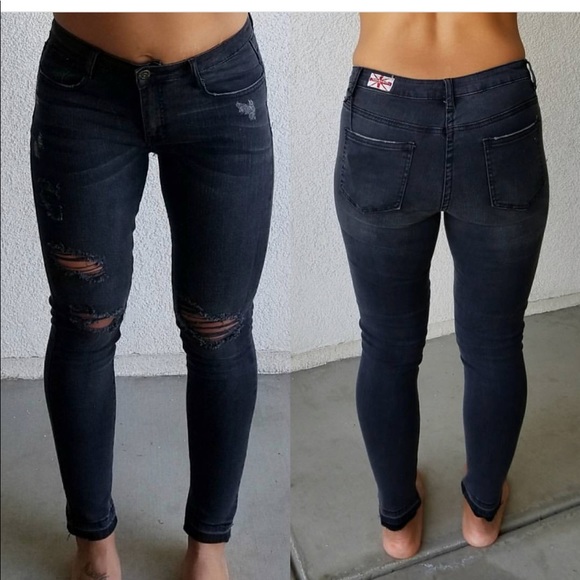 HP UNHEMED DISTRESSED MACHINEJEAN - Picture 4 of 4