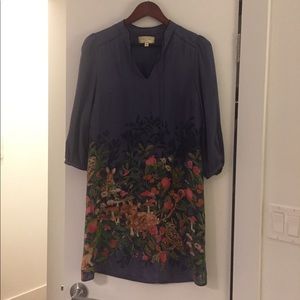 WORN ONCE:  100% Silk Anthropologie Dress