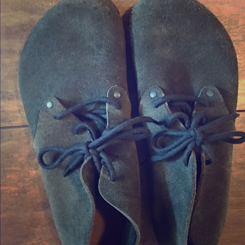 Closed Toed Suede Birkenstocks - 41 -